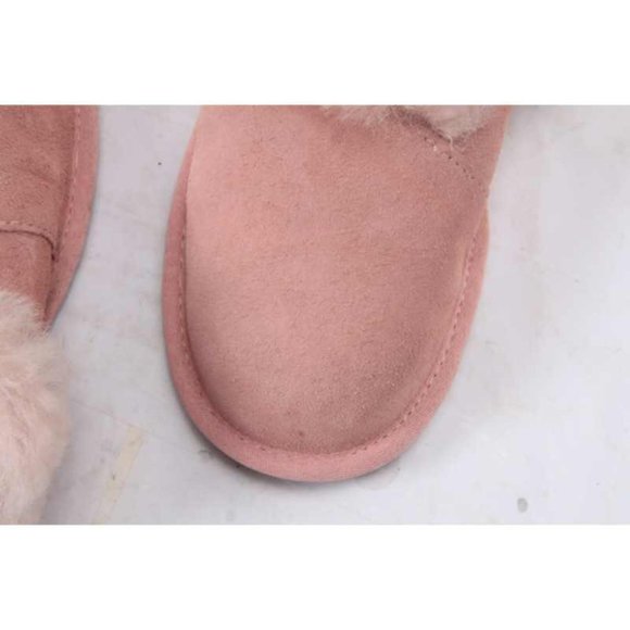 NWOB KOOLABURRA BY UGG MILO slippers slip on slide suede womens shoes pink 6 - Picture 6 of 14